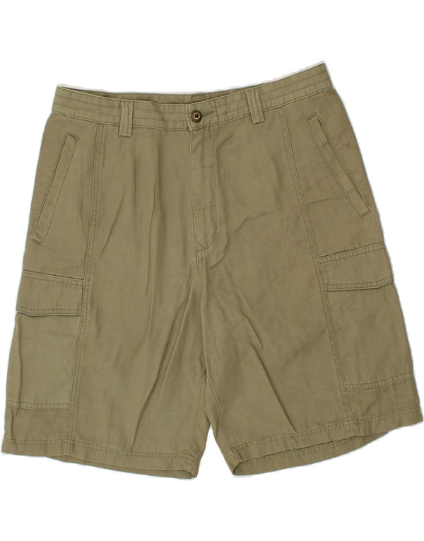 Męskie spodenki cargo o swobodnym kroju TOMMY BAHAMA W33 Medium Khaki Tencel