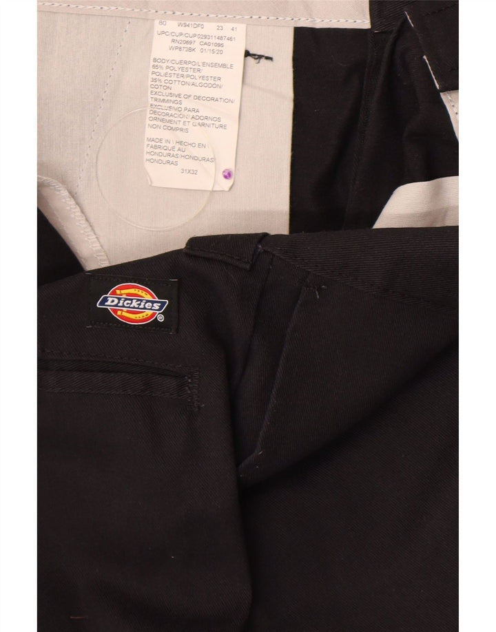 Męskie proste spodnie chino Dickies W31 L32 Czarny poliester