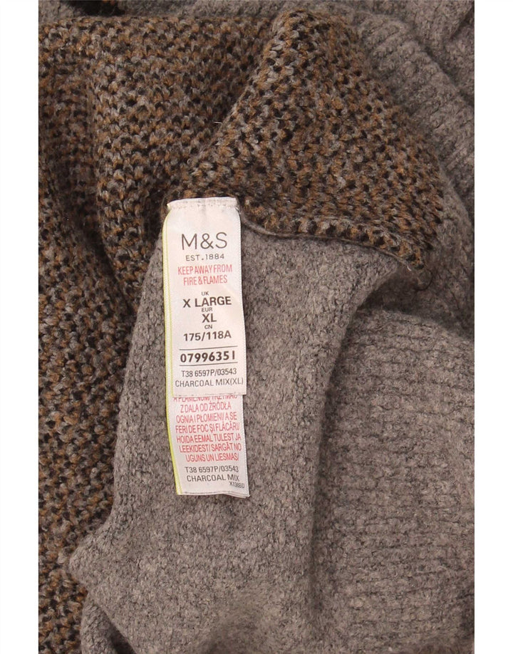 Marks & Spencer Damski sweter z golfem, UK 18 XL, szary