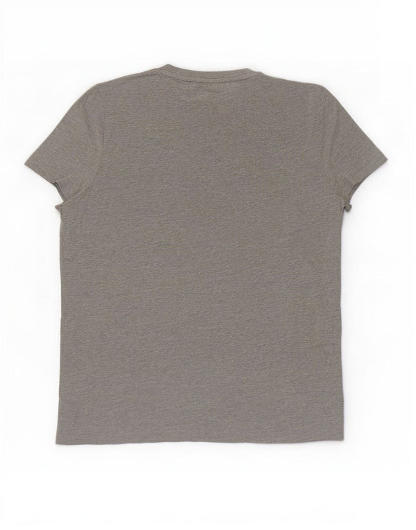 Męski T-shirt z grafiką Jack & Jones, duży, szary, bawełniany w plamki