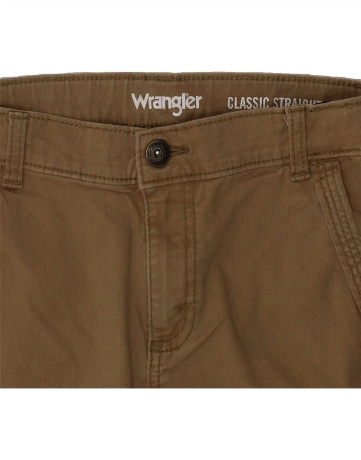 WRANGLER Boys Cargo Shorts 9-10 Years W24 Brown Cotton Vintage Wrangler and Second-Hand Wrangler from Messina Hembry 