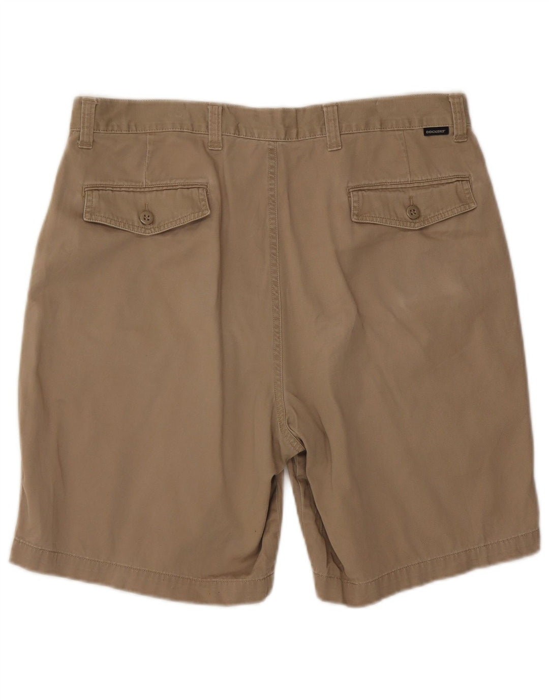 Męskie spodenki chino Dockers khaki W36 duże, beżowe, bawełniane
