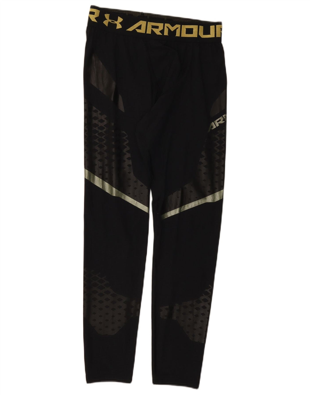 Męskie legginsy Under Armour z grafiką, małe, czarne, z blokami kolorów