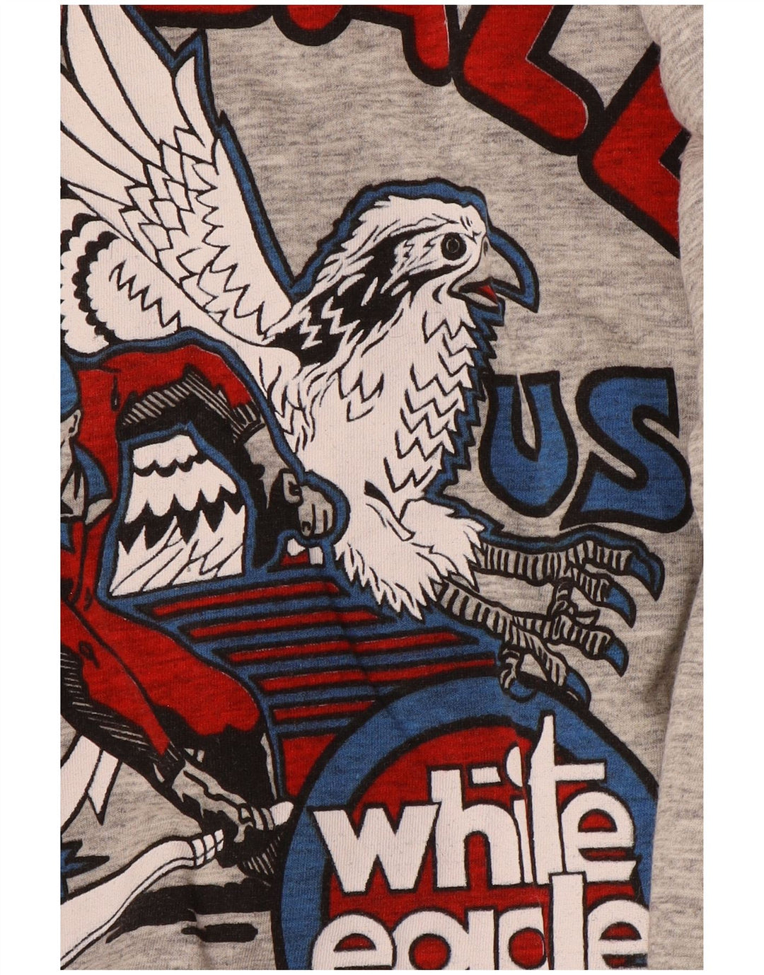 Męska kurtka bomberka w stylu vintage z grafiką, wyściełana UK 40, duża, granatowa
