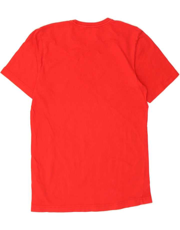 ADIDAS Mens Graphic T-Shirt Top Small Red Cotton Vintage Adidas and Second-Hand Adidas from Messina Hembry 