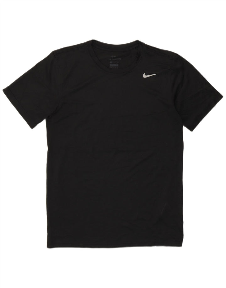 Męski T-shirt Nike Dri Fit, mały, czarny poliester