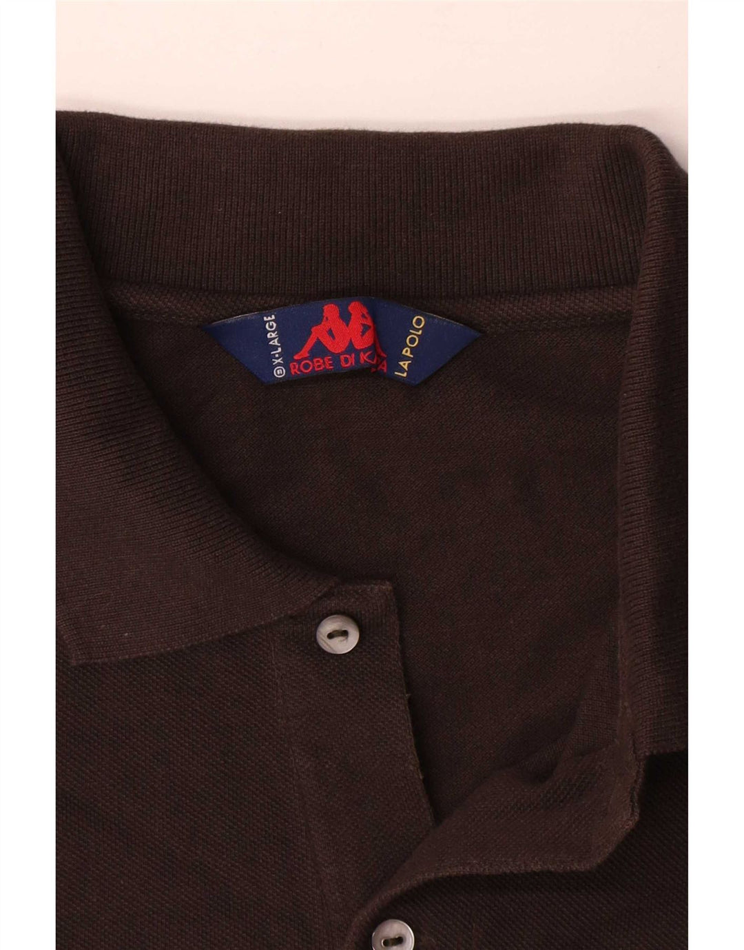 Męska koszulka polo Kappa XL, brązowa, bawełniana