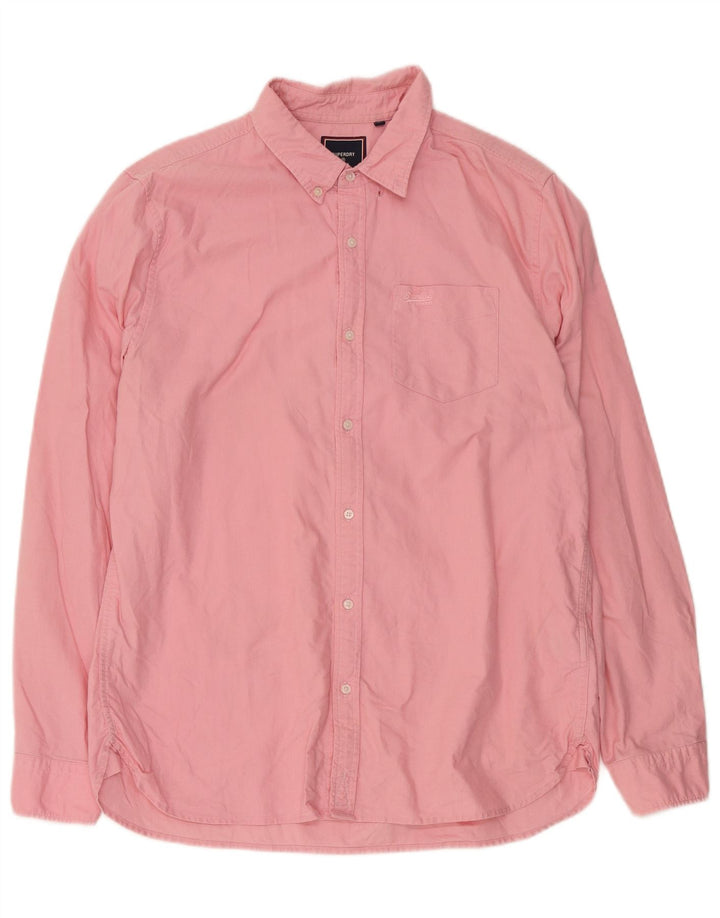 Koszula męska Superdry XL, różowa, bawełniana