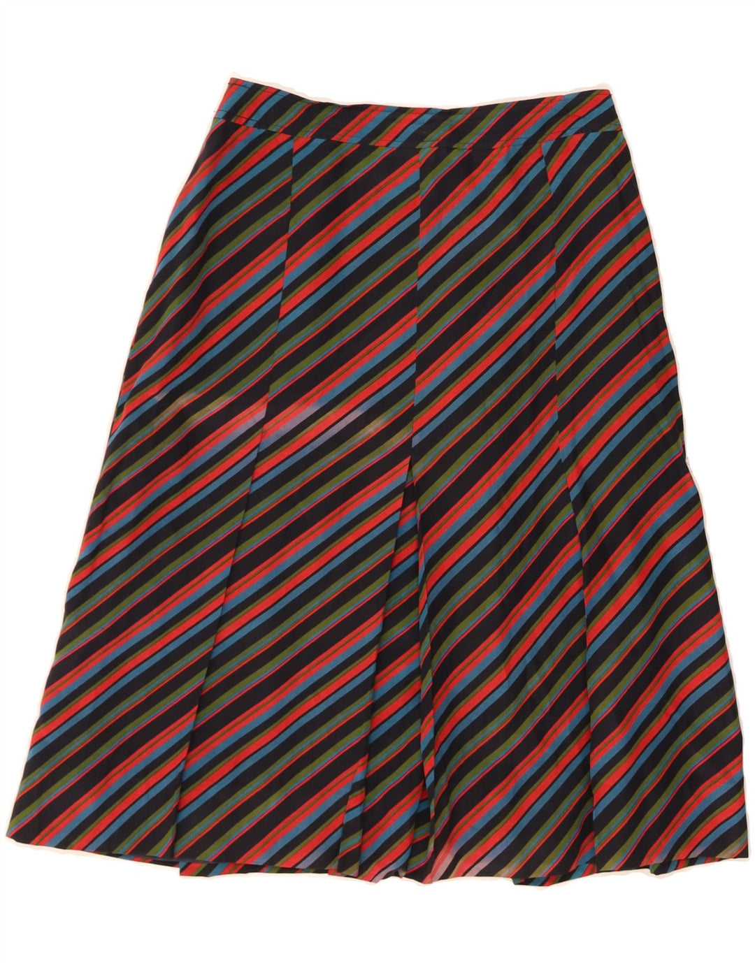 LES COPAINS Womens A-Line Skirt W28 Medium  Multicoloured Striped Vintage Les Copains and Second-Hand Les Copains from Messina Hembry 