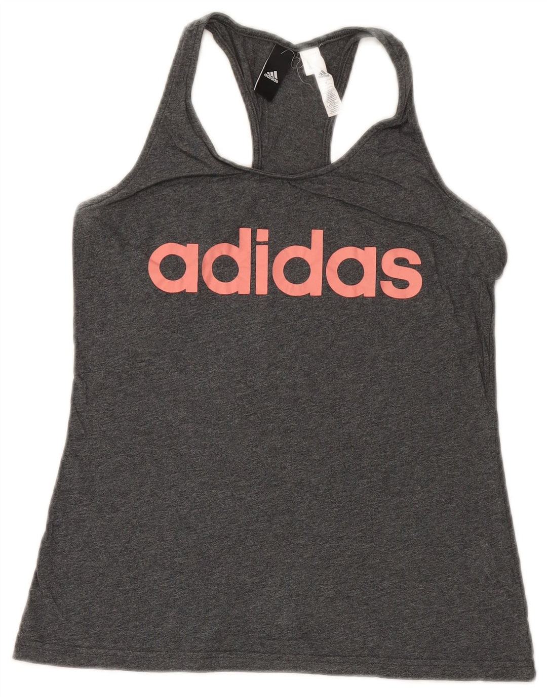 Damska kamizelka graficzna Adidas Top UK 12 Średnia szara bawełna