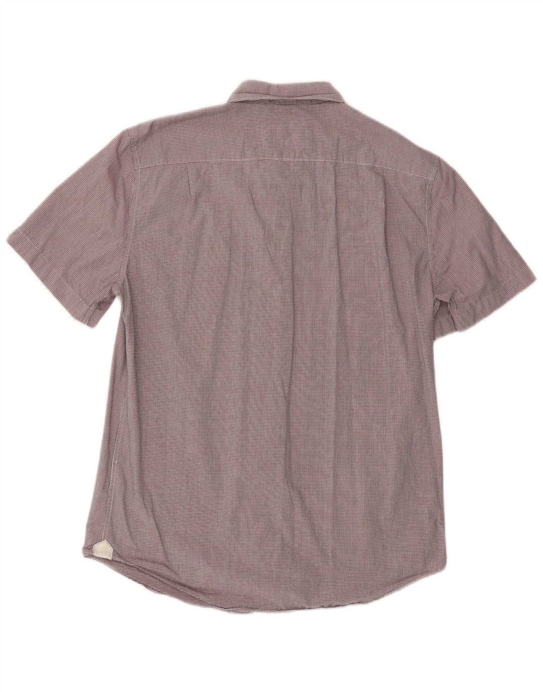 Koszula męska Lacoste z krótkim rękawem o regularnym kroju, rozmiar 40, średnia bordowa kratka