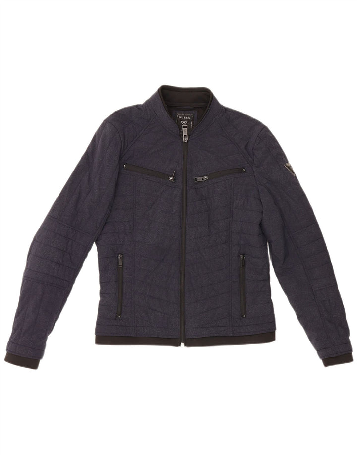 Męska ocieplana kurtka Guess UK 36, mała, granatowa