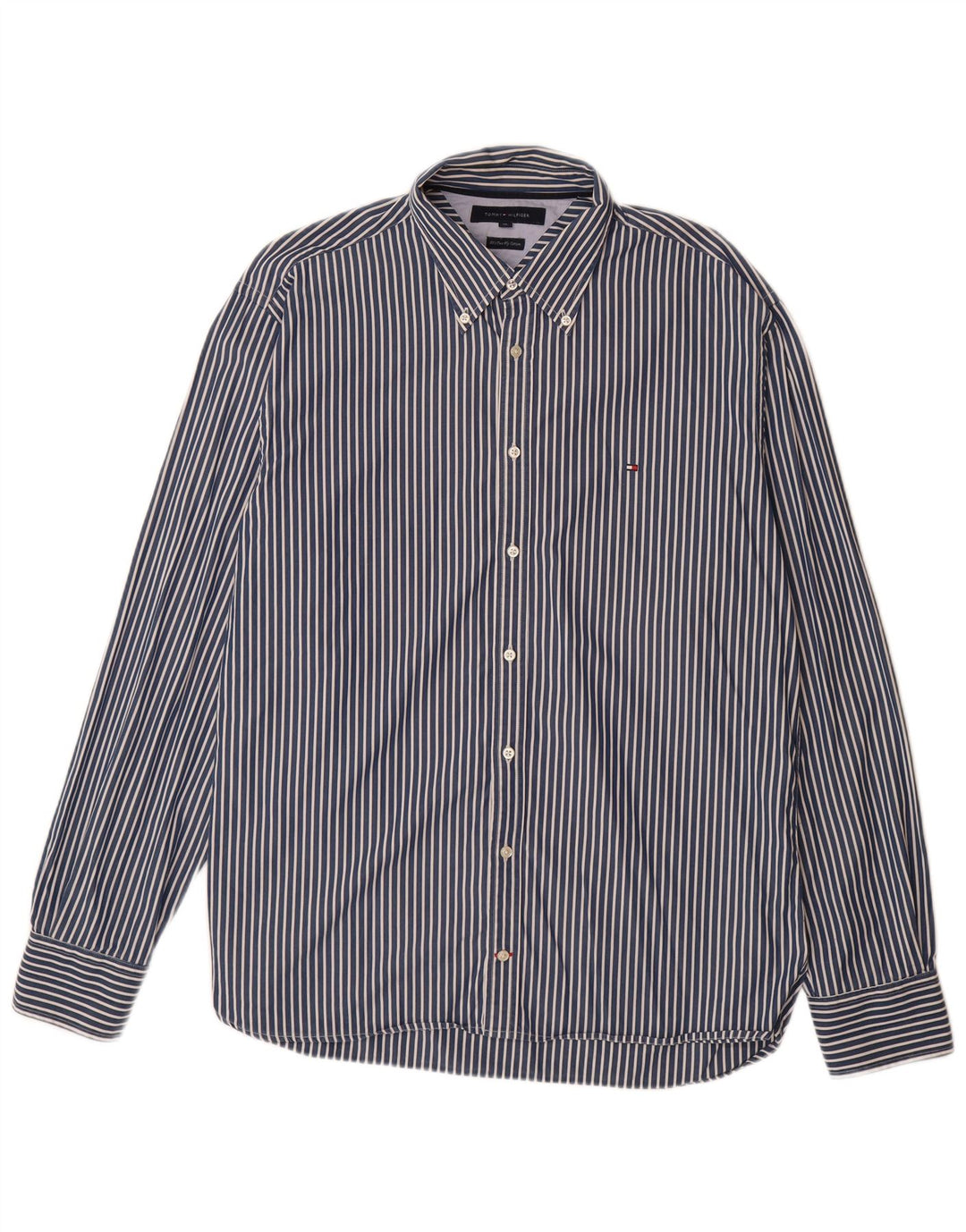 Koszula męska TOMMY HILFIGER XL w granatowe paski