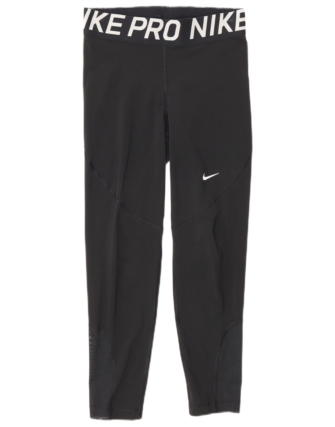 Damskie legginsy Nike z grafiką, małe, czarne, poliestrowe, sportowe