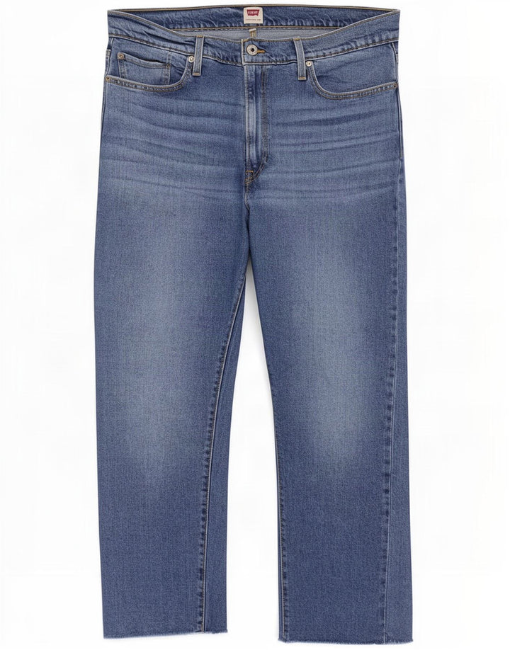 Damskie proste dżinsy Levi's W34 L27 Niebieskie bawełniane