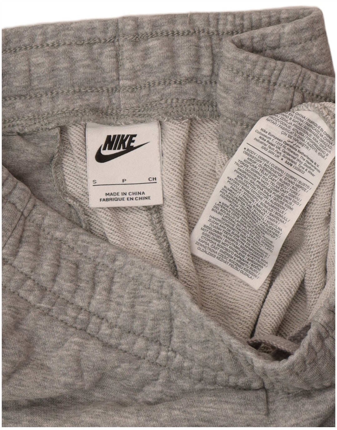 Męskie spodnie dresowe Nike, małe, szare, bawełniane