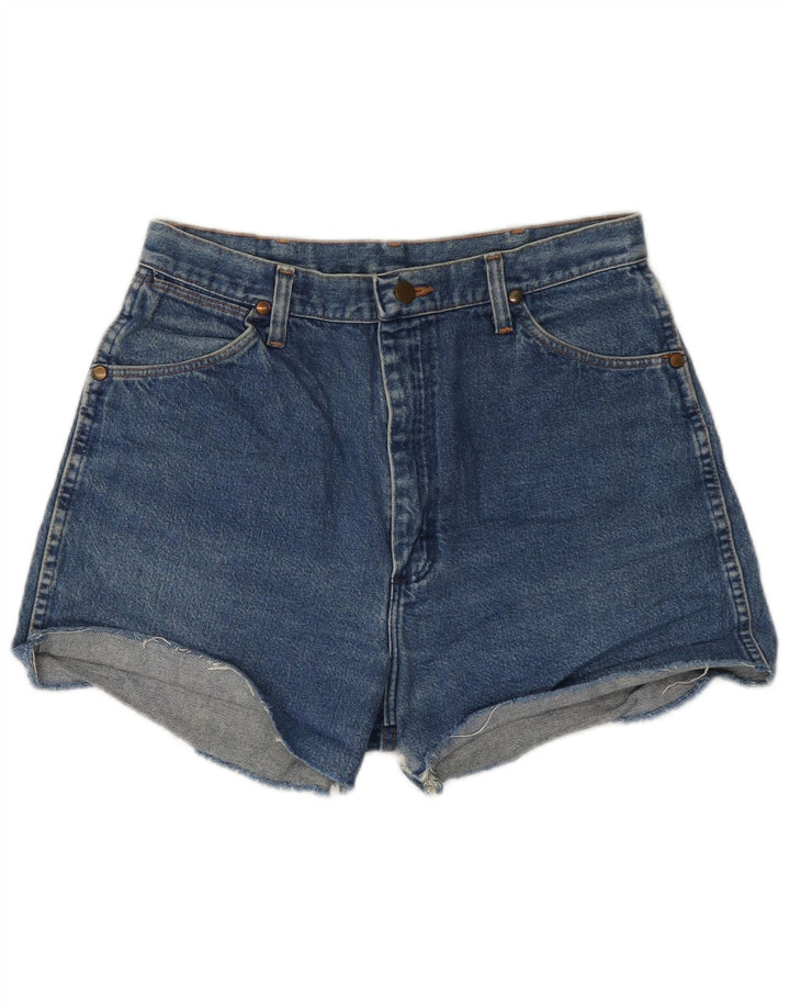 Damskie spodenki jeansowe Wrangler W30 Średni niebieski, bawełniany