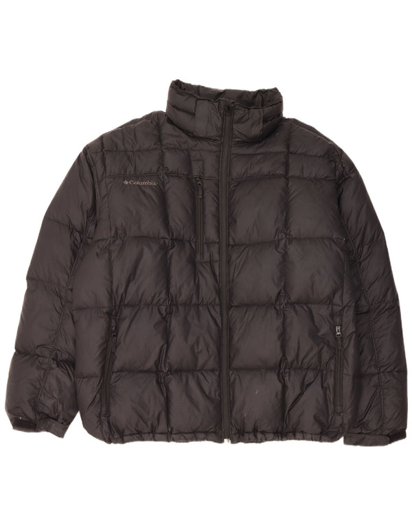 Męska ocieplana kurtka Columbia UK 44 2XL Czarny nylon