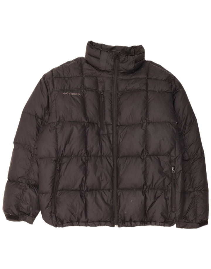 Męska ocieplana kurtka Columbia UK 44 2XL Czarny nylon