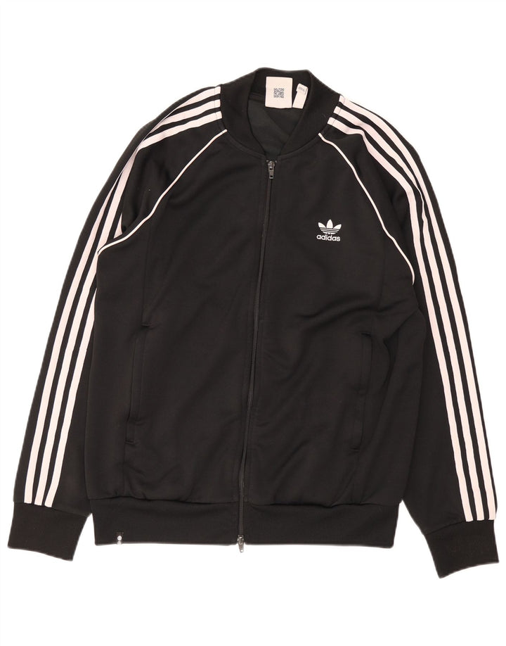 Adidas Męska bluza dresowa, duża, czarna, poliestrowa
