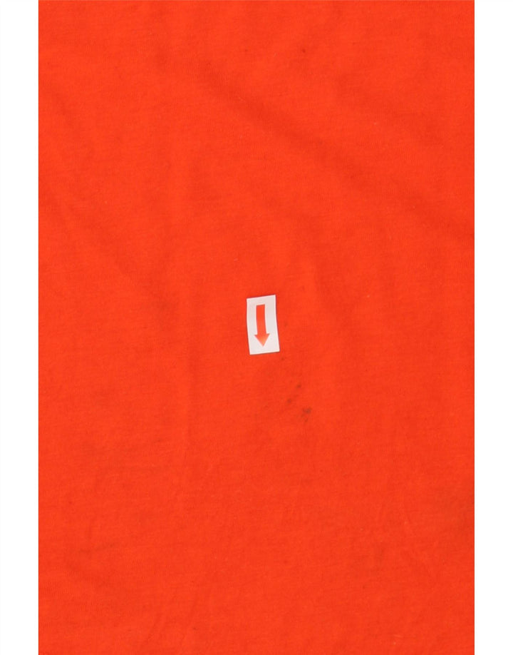 NIKE Womens Dri Fit Graphic Vest Top UK 14 Large Orange Polyester Vintage Nike and Second-Hand Nike from Messina Hembry 