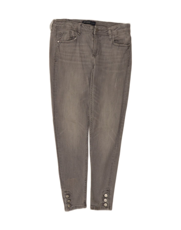 Damskie jeansy Zara Z1975 Skinny EU 38 Small W28 L27 Szara bawełna