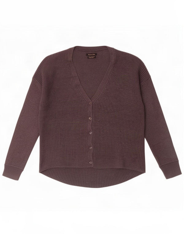 Damski sweter oversize Massimo Dutti UK 10 Small Grey Wool