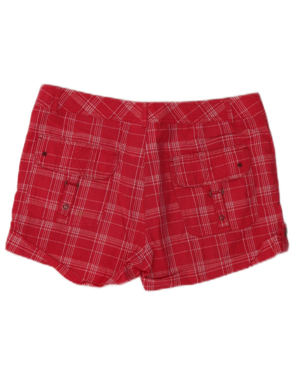 CHAMPION Womens Hot Pants Small W32 Red Check