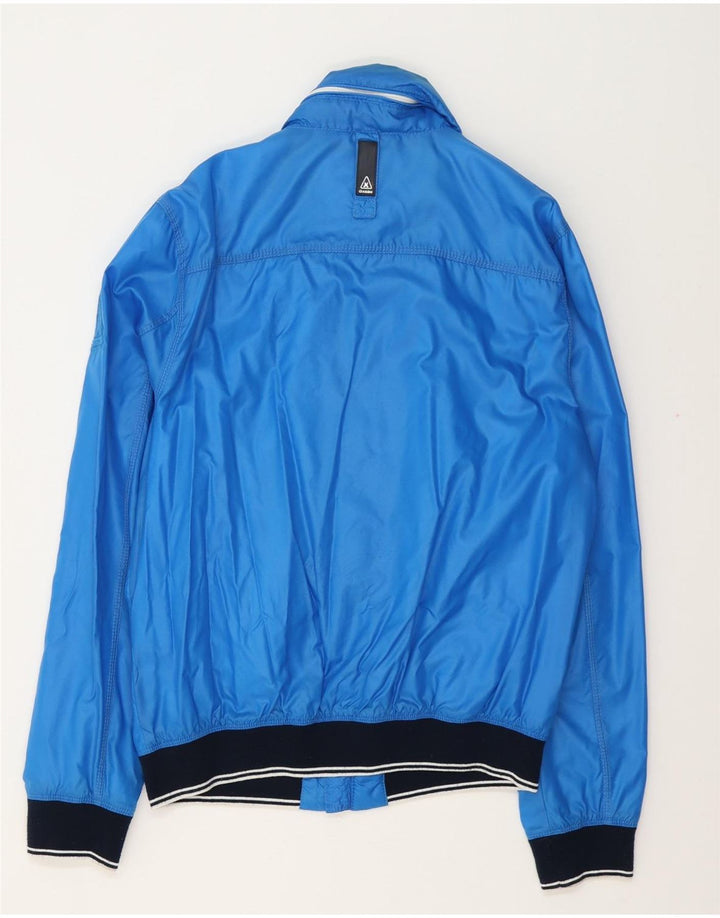 Męska kurtka przeciwdeszczowa z kapturem Gaastra o regularnym kroju UK 40, duży niebieski poliamid