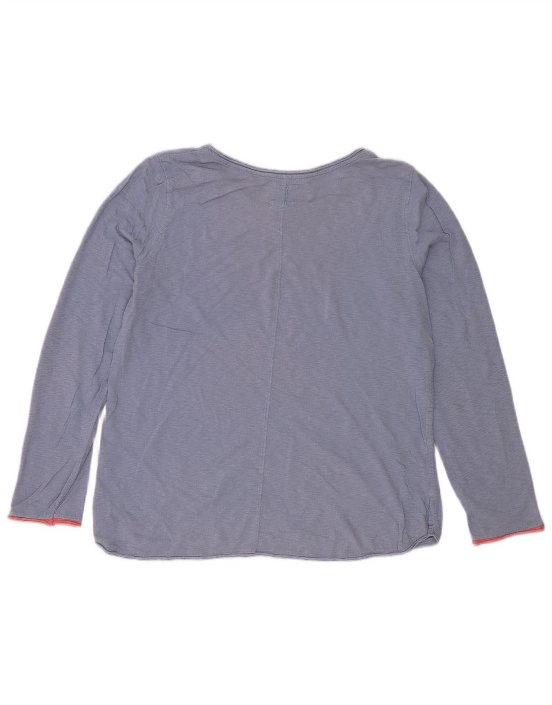 Damski top White Stuff z długim rękawem, UK 12, średni niebieski, bawełniany nakrapiany