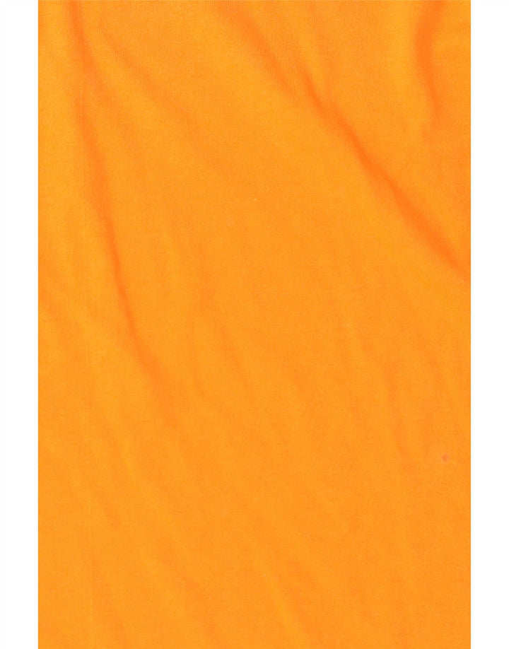 Męski T-shirt Champion z grafiką, duży, pomarańczowy, z blokami kolorów