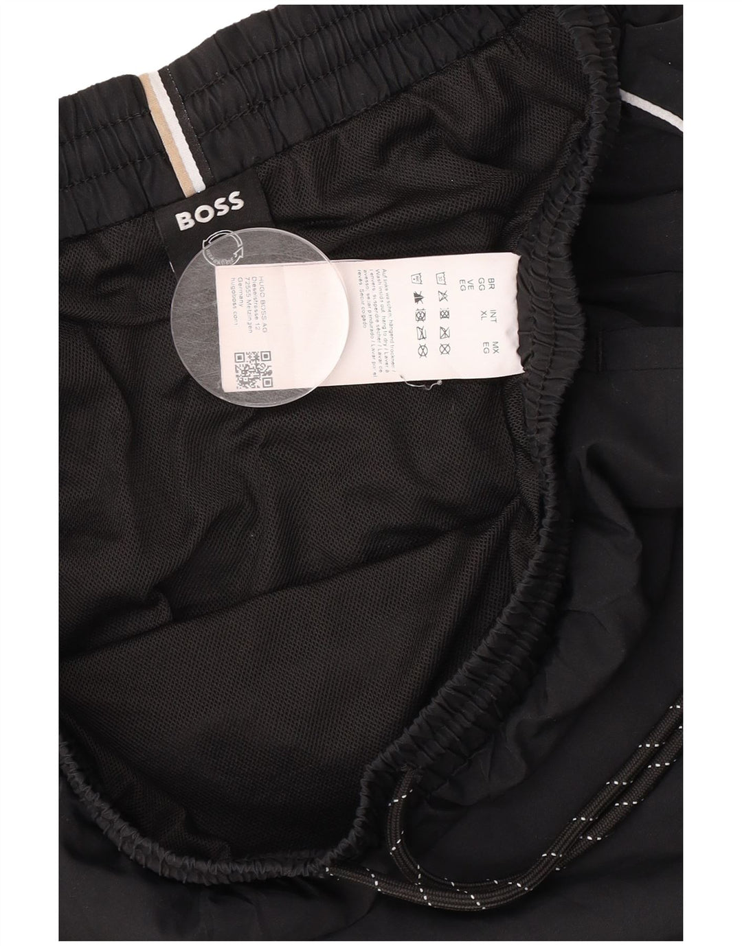 Męskie spodenki sportowe Hugo Boss XL, czarne, poliestrowe