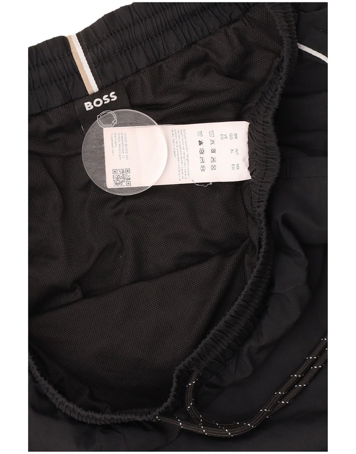 Męskie spodenki sportowe Hugo Boss XL, czarne, poliestrowe