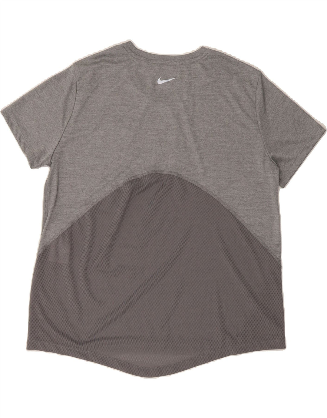 NIKE Womens Dri Fit T-Shirt Top UK 16 Large Grey Colourblock Polyester Vintage Nike and Second-Hand Nike from Messina Hembry 