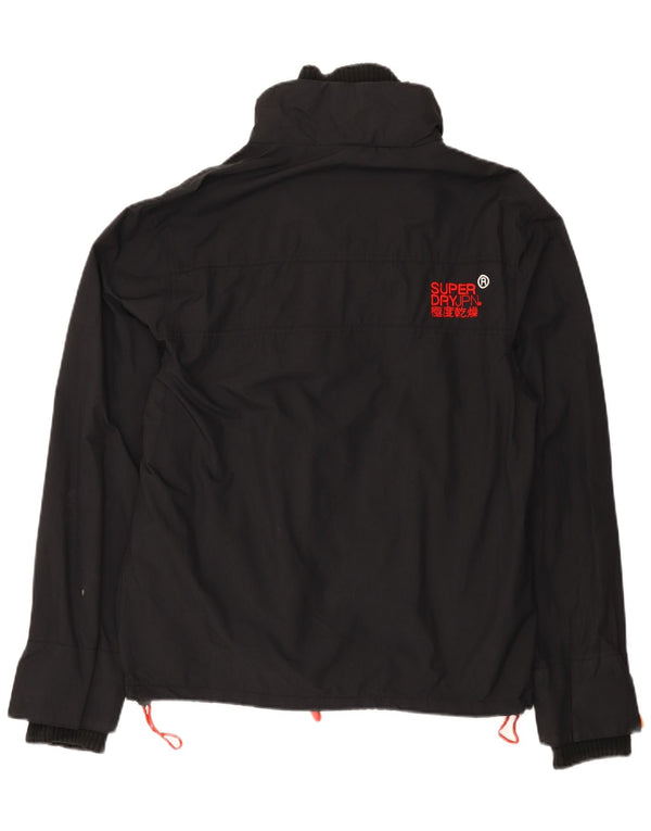 Damska wiatrówka Superdry Graphic UK 16, duża czarna