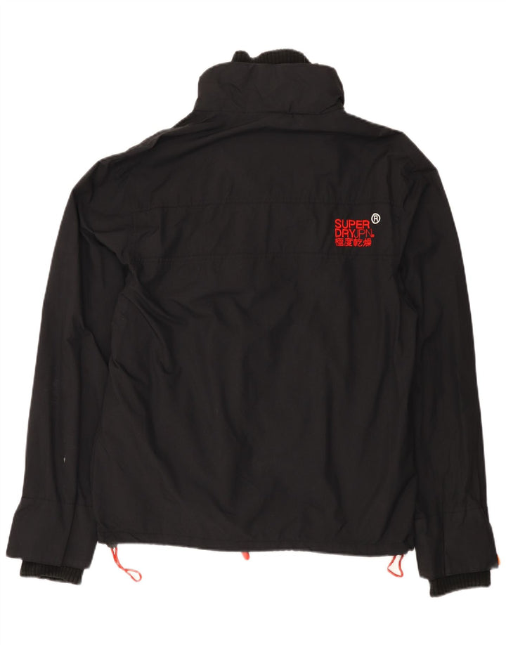 Damska wiatrówka Superdry Graphic UK 16, duża czarna
