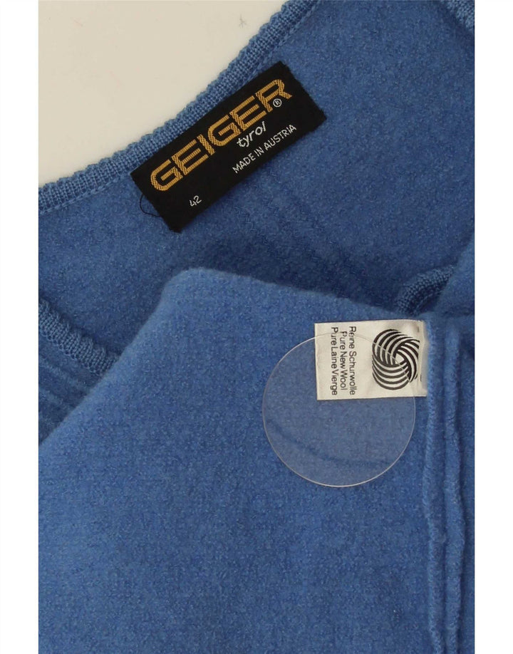Kamizelka damska Geiger Crop EU 42, duża, niebieska, nowa wełna