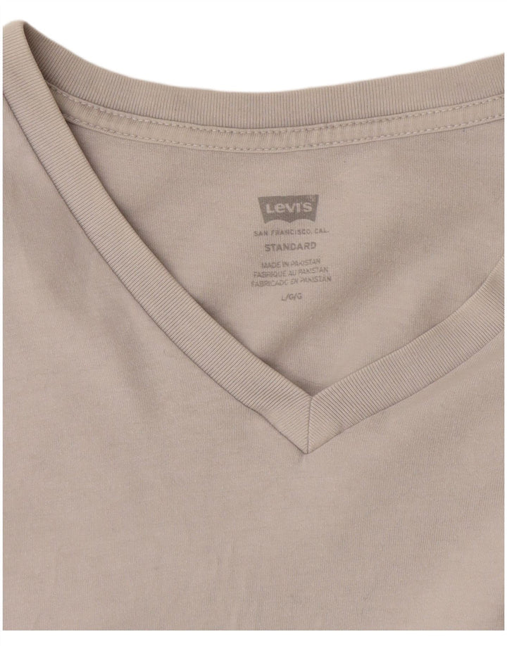 Męski standardowy T-shirt Levi's, duży, biały, bawełniany