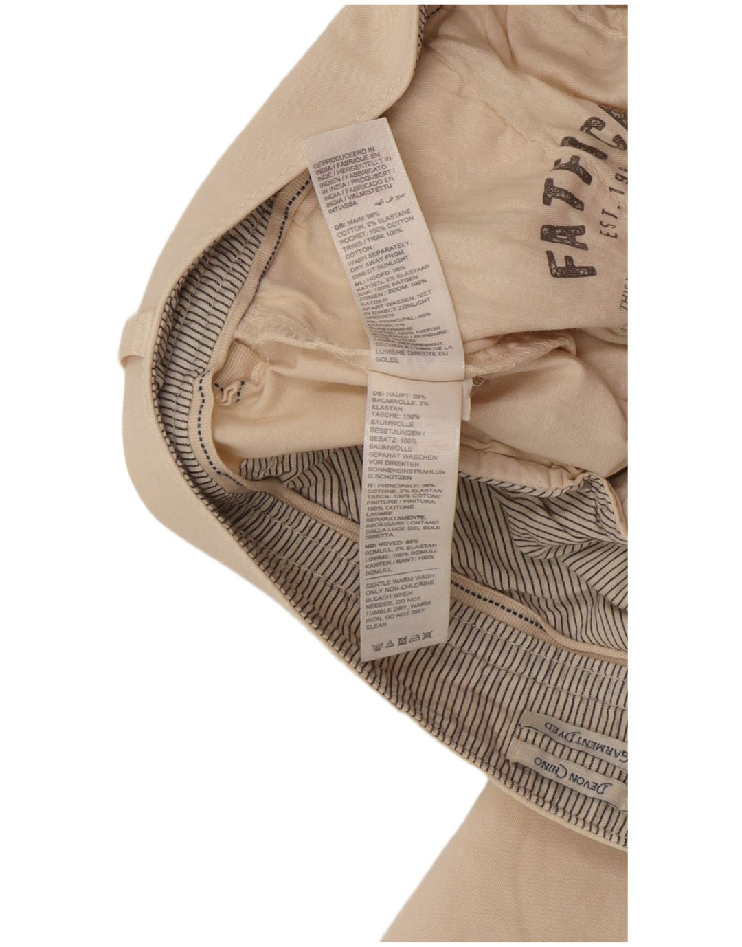 Spodnie damskie Fat Face Devon Slim Chino UK 10 Small W30 L26 Off White