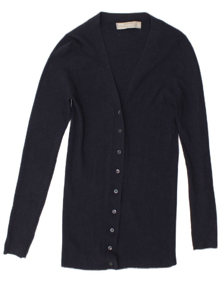 Sweter damski Zara UK 14, średni granatowy