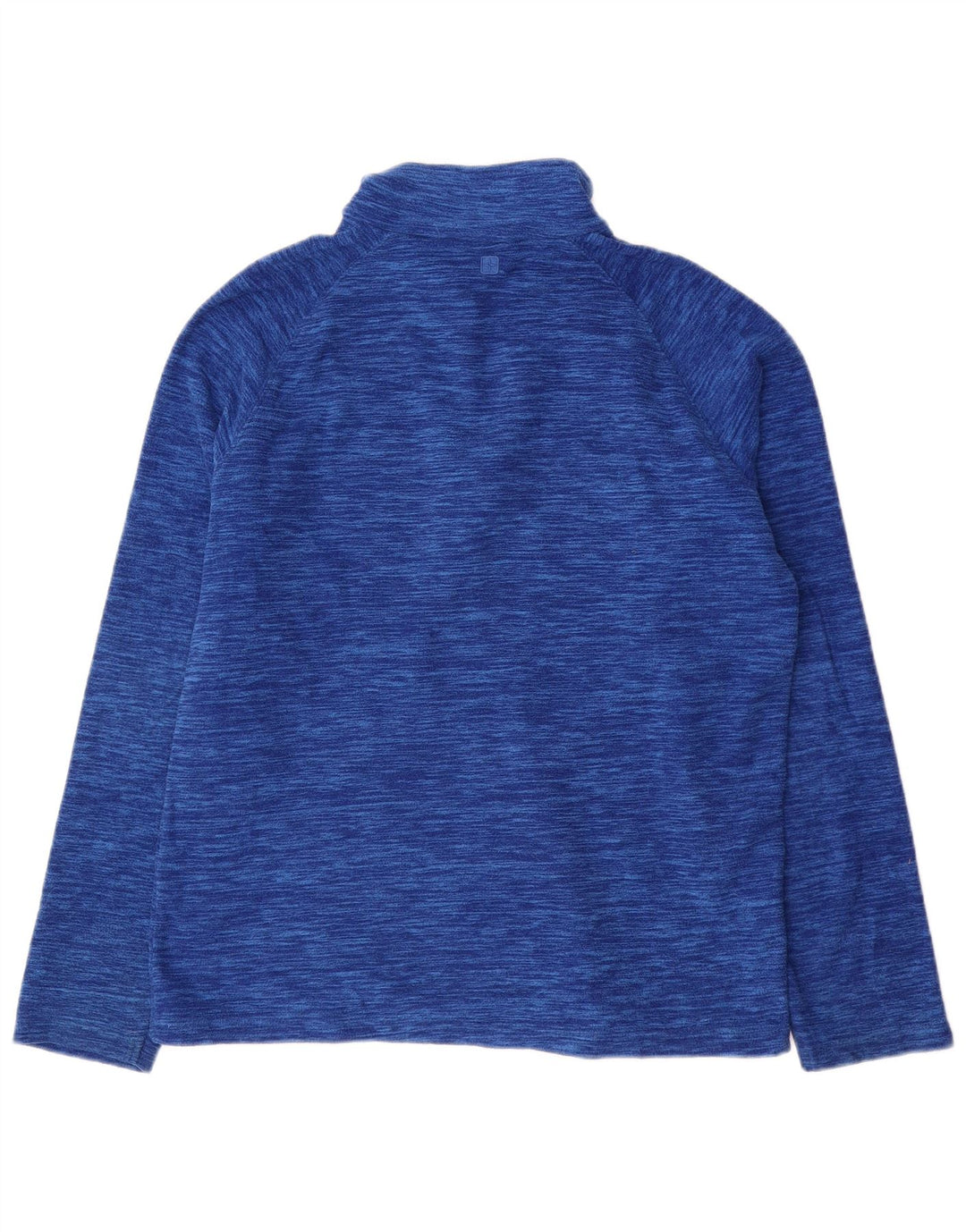 Męski sweter polarowy Mountain Warehouse z zamkiem błyskawicznym, mały, niebieski, nakrapiany poliester