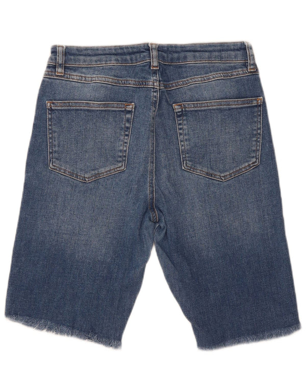 Damskie spodenki jeansowe MINT VELVET o regularnym kroju UK 10 Small W27 Niebieskie bawełniane