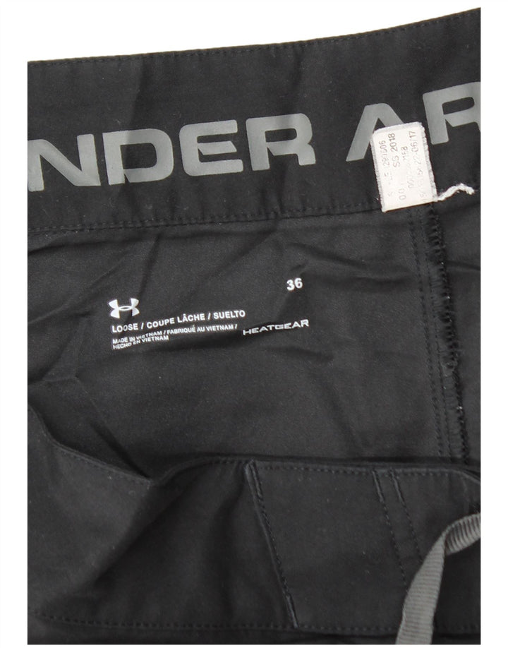 Męskie spodenki kąpielowe UNDER ARMOUR Heat Gear o luźnym kroju, duże, czarne