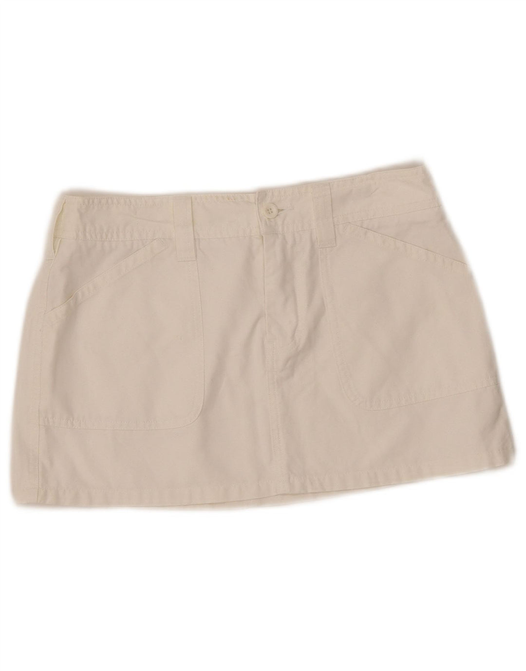 Spódnica damska Benetton IT 42 Medium W29 Biała bawełna