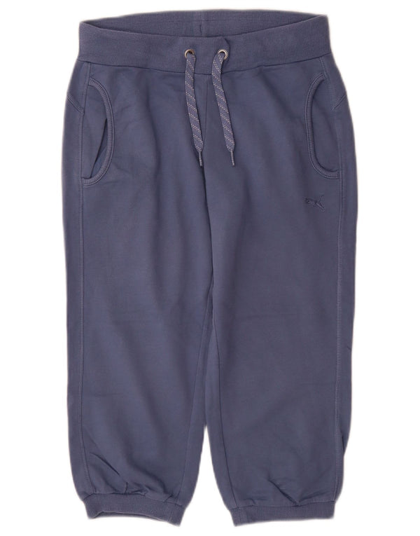 Damskie spodnie dresowe Puma Capri Joggers UK 8 Małe, granatowe, bawełniane