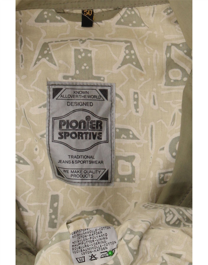 Męska kurtka wojskowa Vintage IT 50, duża, bawełniana khaki