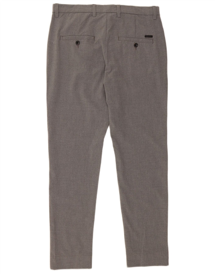 Męskie spodnie chino Jack & Jones Marco Slim Fit W32 L30 Szary poliester
