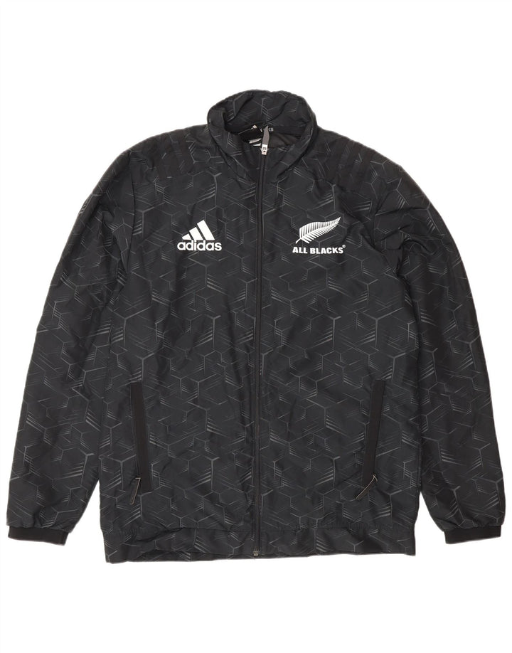 Adidas Męskie All Blacks Graphic Dres Top Kurtka Mała Czarna Geometryczna