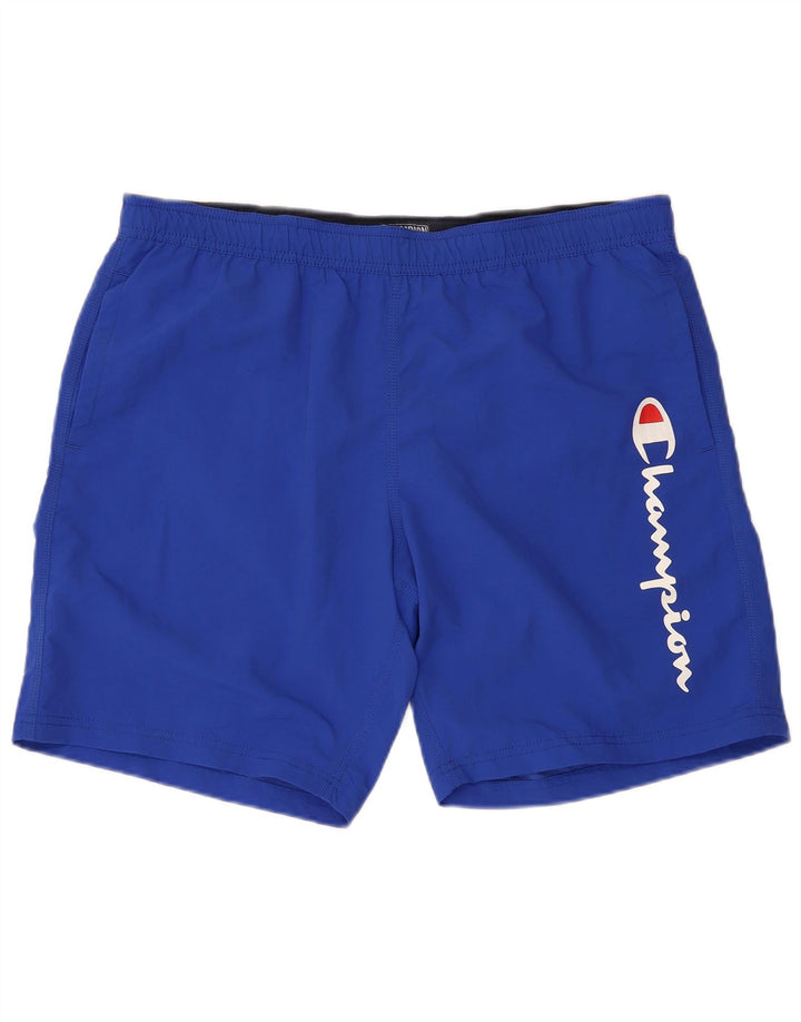 Męskie spodenki kąpielowe CHAMPION Graphic 2XL Niebieski poliester