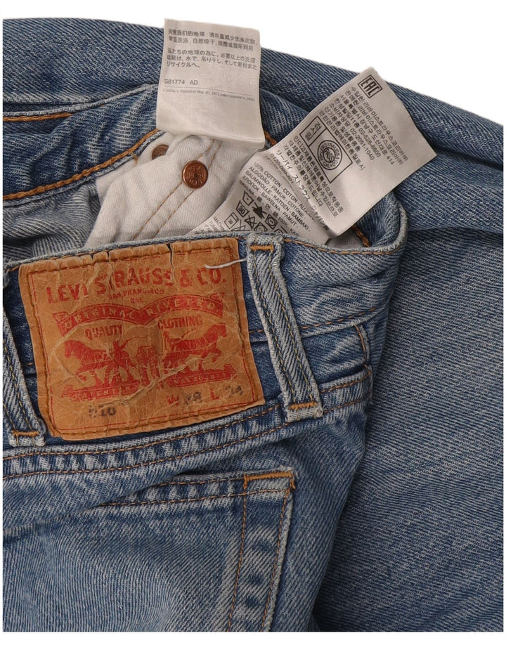 Męskie dżinsy Levi's 516 Straight W28 L34 Niebieskie bawełniane